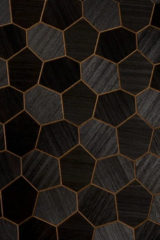 Декоративная панель Royal Thermo Black 0.145 м² из натурального термоабаш
