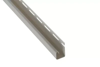 J-trim планка Alta-Siding Бежевая 3660 мм ПВХ для винилового сайдинга