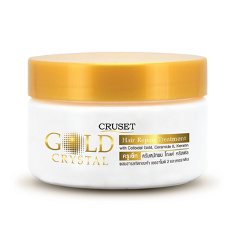 Маска для волос Cruset Gold Crystal с кератином и коллоидным золотом 250 мл (8850407010926)