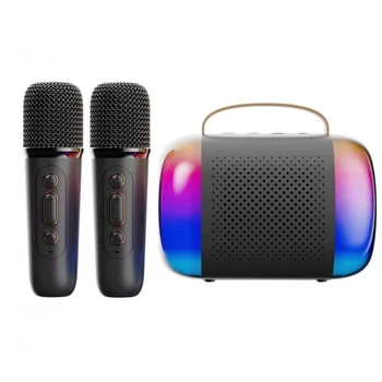 Bluetooth колонка K21 с двумя микрофонами для музыки и караоке