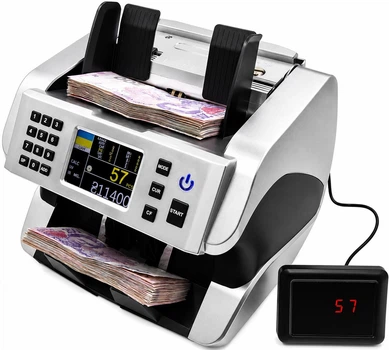 Счетчик денег NanoCash MINI — пересчет до 1500 банкнот/мин, детекция подделок, суммирование и ручной выбор номинала