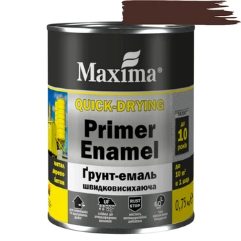 Грунт-эмаль Maxima Темно-коричневая 0,75 кг