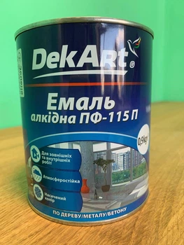 Емаль DekArt ПФ-115 Зелена 0,9кг