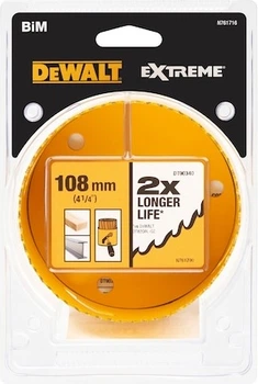 Otwornica bi-metalowa DeWalt Extreme HSS 108 mm DT90340-QZ (5054905250843)