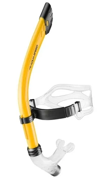 Дихальна трубка для плавання дитяча Aqua Speed COMET JUNIOR 5834, чорно-оранжева