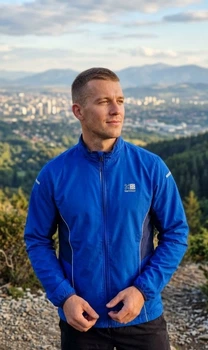 Чоловіча вітровка Karrimor Run р. M синя спортивна куртка для бігу та тренувань
