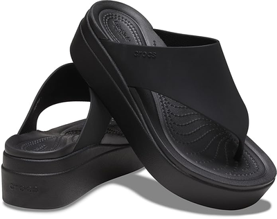 Жіночі в'єтнамки для пляжу Crocs Brooklyn Flip Black (36-37, чорний)