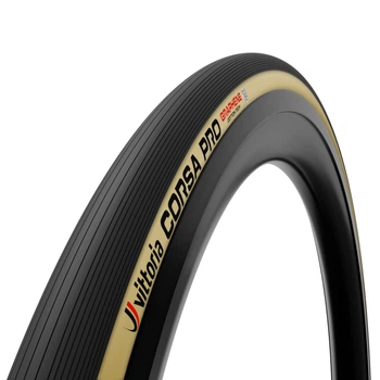 Покрышка Vittoria Corsa Pro 28-622 TLR, бежева боковина