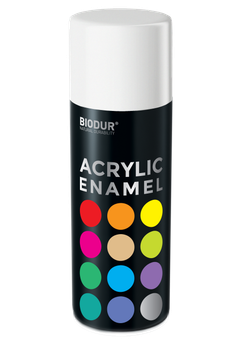 Эмаль аэрозольная акриловая Biodur Acrylic RAL 9010 белая матовая 400 мл