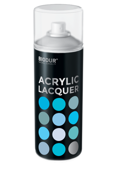 Лак акриловый аэрозольный Biodur Acrylic бесцветный глянцевый 400 мл