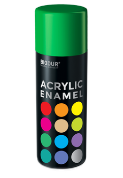 Эмаль аэрозольная акриловая Biodur Acrylic RAL 6029 зеленая глянцевая 400 мл