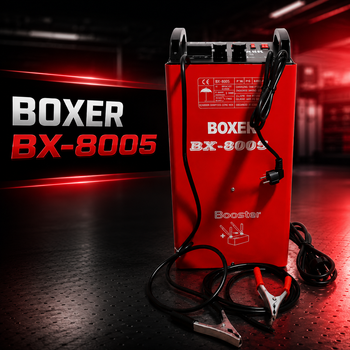 Пуско-зарядное устройство Boxer BX-8005 12/24 В 750 А для автомобильного аккумулятора 60–900 Ач, импульсный бустер с дисплеем, автоматический зарядный блок для запуска двигателя
