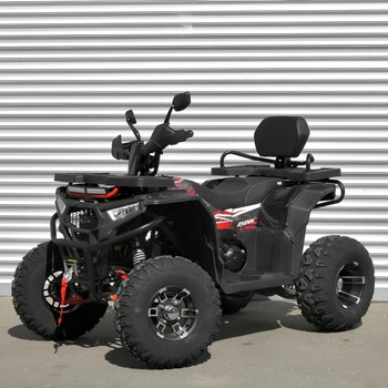 Квадроцикл бензиновый Profi AT200L-2-3 12V7Ah, колеса 10", черно-красный