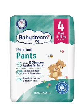 Підгузники-трусики Babydream 4, 9-15кг, 22 шт в пачці