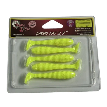 Приманка Crazy Fish Vibro fat 2.7" 1-71-6-6 смак кальмар уп. (5шт),1-71-6-6