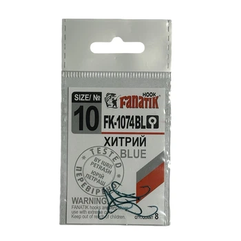 Крючок Fanatik FK-1074BL Хитрый №10 8шт.,FK-1074BL-10