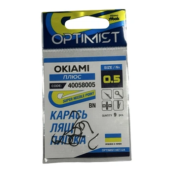 Крючок Optimist Okiami (плюс) BN № 0,5,40058005