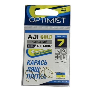 Гачок Optimist AJI Gold (посилений) № 7,40014007