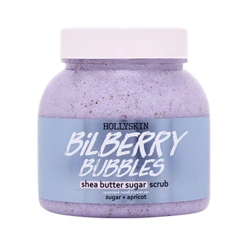 Сахарный скраб с маслом ши и перлитом HOLLYSKIN Bilberry Bubbles 300 мл