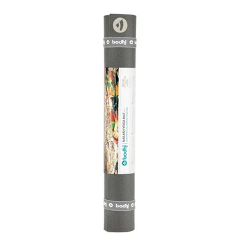 Килимок для йоги КАЙЛАШ BODHI KAILASH Premium 183 x 60 cm, 3 mm Сіро-коричневий