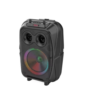 Портативна Bluetooth колонка RIAS ZQS-8120 8" RGB валіза з караоке 3000 mAh 20W Black