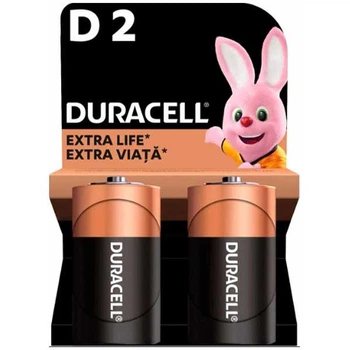 Батарейка (2 шт) Duracell LR20 (D2, LR20/MN1300) 1.5V