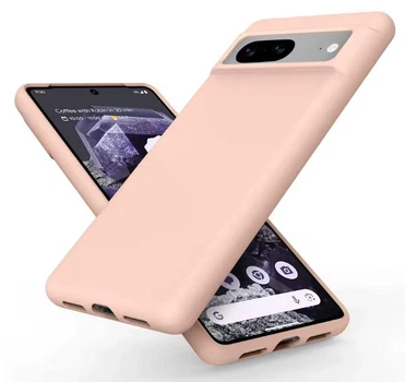 Силіконовий чохол Soft Touch з мікрофіброю для Google Pixel 7 | Захист від подряпин та пилу ( Рожевий )