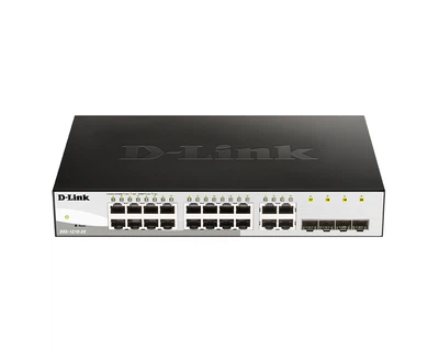 Комутатор D-Link DGS-1210-20 Smart L2 Switch 16х1000Base-T, 4хCombo 1000Base-T/SFP, Compact CLI