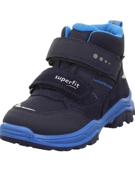Детские утепленные демисезонные ботинки Superfit Jupiter Gore-Tex 27 р Суперфит на мальчика евро зима чёрный/синий
