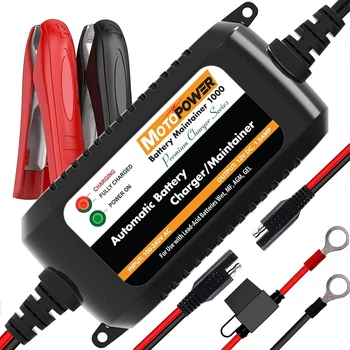 Автоматическое зарядное устройство MOTOPOWER MP00206A 12V 1.5A для автомобильных и мотоциклетных аккумуляторов AGM GEL SLA