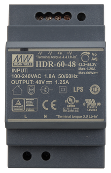 Блок питания Mean Well на DIN-рейку 60W DC48V (HDR-60-48)