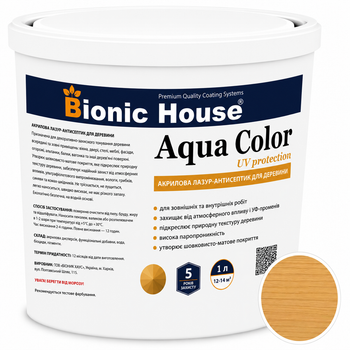 Лазур для дерева Aqua Color UV Protect Дуб (Oak) 0,8л