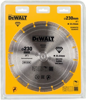 Tarcza diamentowa DeWalt 230 x 22.23 mm DT3731-QZ (5035048025925)