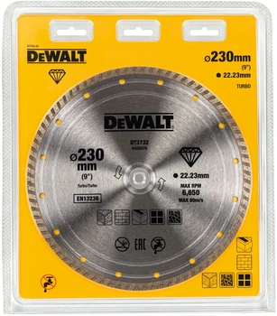 Tarcza diamentowa DeWalt 230 x 22.23 x 2.1 mm DT3738-XJ (5035048058763)