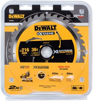 Tarcza pilarska DeWalt Extreme Runtime 36T 216 x 30 mm DT99569-QZ (5035048542309)