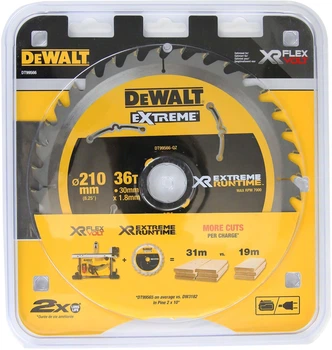 Пиляльний диск DeWalt Extreme Runtime 36T 210 x 30 мм DT99566-QZ (5035048542262)