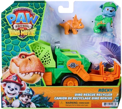 Игровой набор Paw Patrol Динокино Спасательный автомобиль с водителем Рокки (SM97236/6075772)