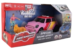 Модель автомобіля ProKids Вуличне божевілля + 2 фігурки Рожева HJ-X07 (5903943006304)