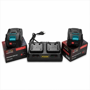Комплект з 2 акумуляторів 52 V 6 Ah Krafftec Germany PRO із зарядним пристроєм Li-ion Батареї для електроінструменту