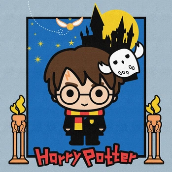 Картина по номерам, набір для розпису для дітей WB "Harry Potter: Таємниці замку" 25*25см, в термопакете, Ідейка, КНО1367