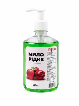 Жидкое мыло для рук АКВА Яблоко 500 мл с дозатором