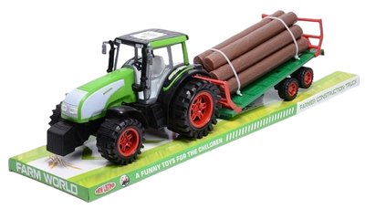 Traktor gigant TOYS Pawel Wojda z przyczepa i drewnem (PAW*01715) (5907187901715)
