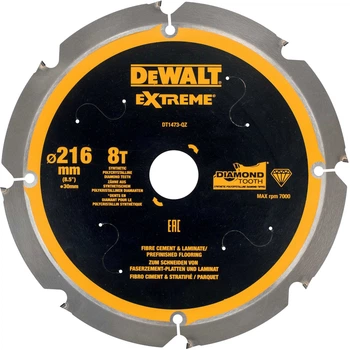 Пильный диск DeWalt Extreme 8T 216 x 30 мм DT1473-QZ (5035048540947)