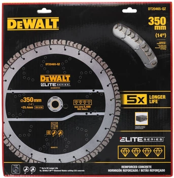 Алмазный диск DeWalt Elite Series 350 x 25.4 мм DT20465-QZ (5054905299101)