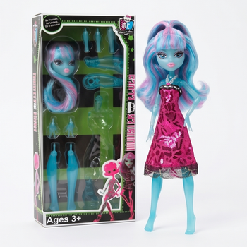 Кукла-конструктор Monster High Create a Monster, Голубая, 3+