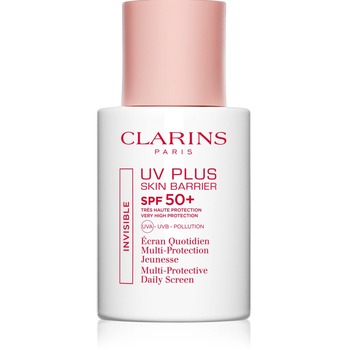 Солнцезащитный флюид для лица Clarins UV Plus Skin Barrier SPF 50+ Invisible от UV-лучей и загрязнений 30 мл