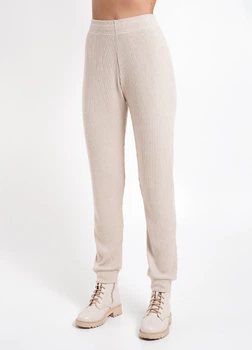 Жіночі штани в рубчик Giulia WARMLY TOUCH 4308/150 XS Beige-light beige
