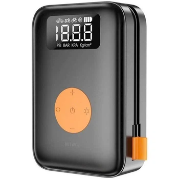 Автомобильный насос WIWU Ai003 Cordless Tire portable smart air pump Black