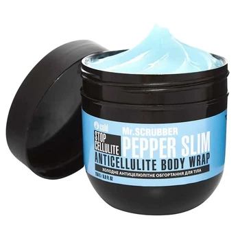 Холодне антицелюлітне обгортання для тіла Stop Cellulite Pepper Slim Mr.SCRUBBER, 250 г