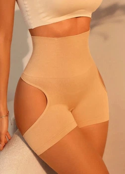 Женские корректирующие высокие шортики-стринги с косточками Wonderful Shape (2165-50-01) Бежевый 50 No Brand (XL)
